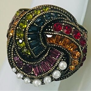 Heidi Daus Vintage “Sultry Swirl” ring Size 8